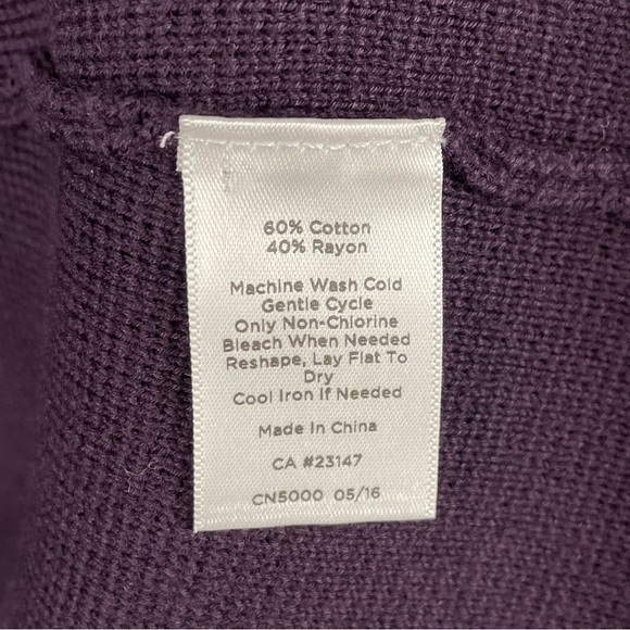 TALBOTS KNIT BLAZER | Deep Purple | Size Small - Picture 6 of 6